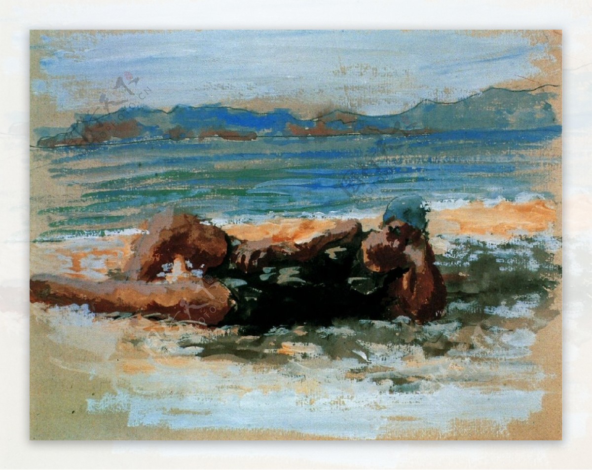 1920Baigneusesurlaplage西班牙画家巴勃罗毕加索抽象油画人物人体油画装饰画