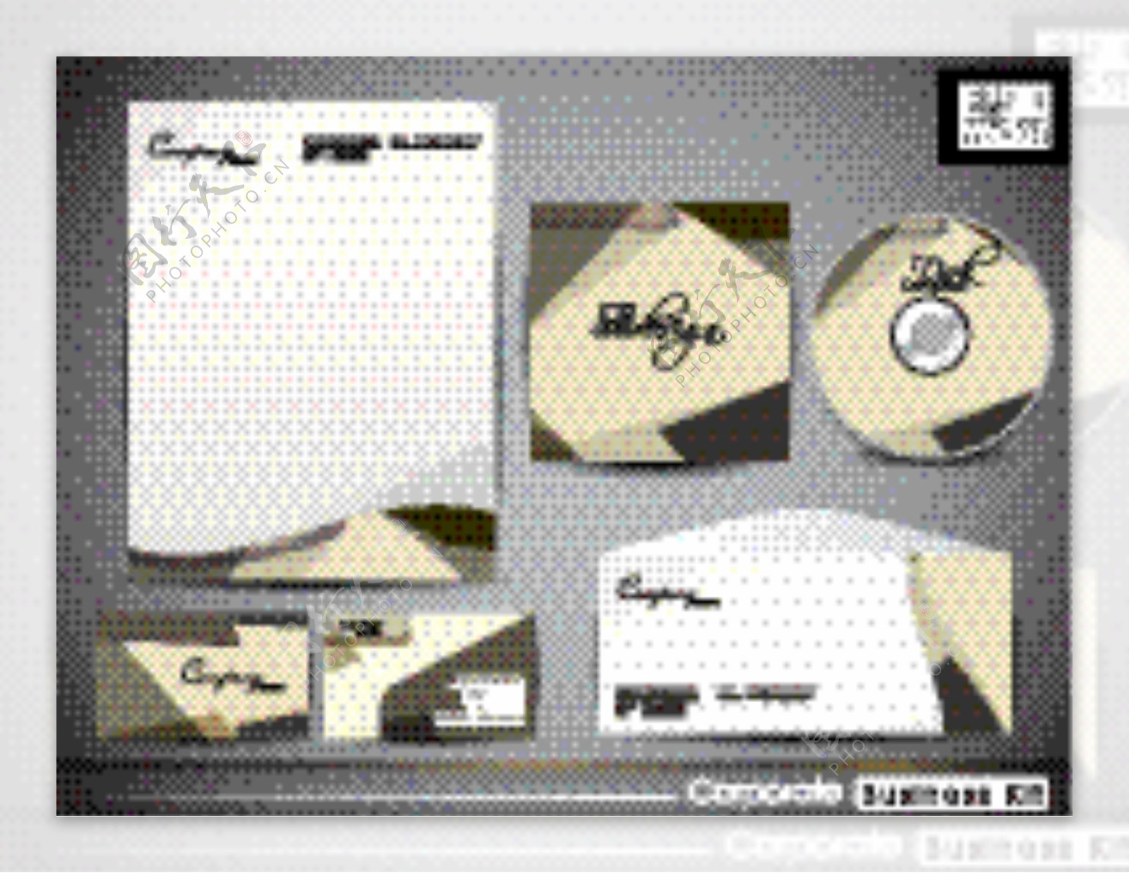创意cd包装名片信封图片