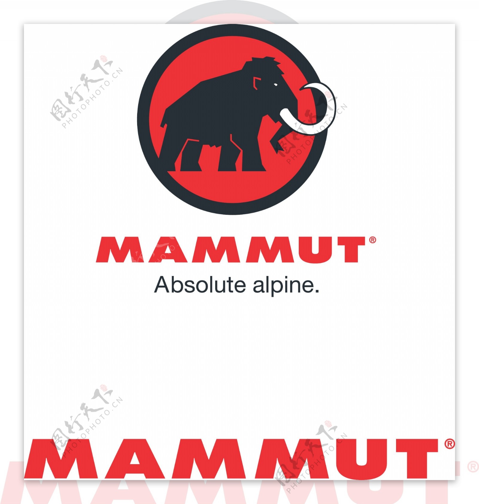户外品牌MAMMUT矢量logo