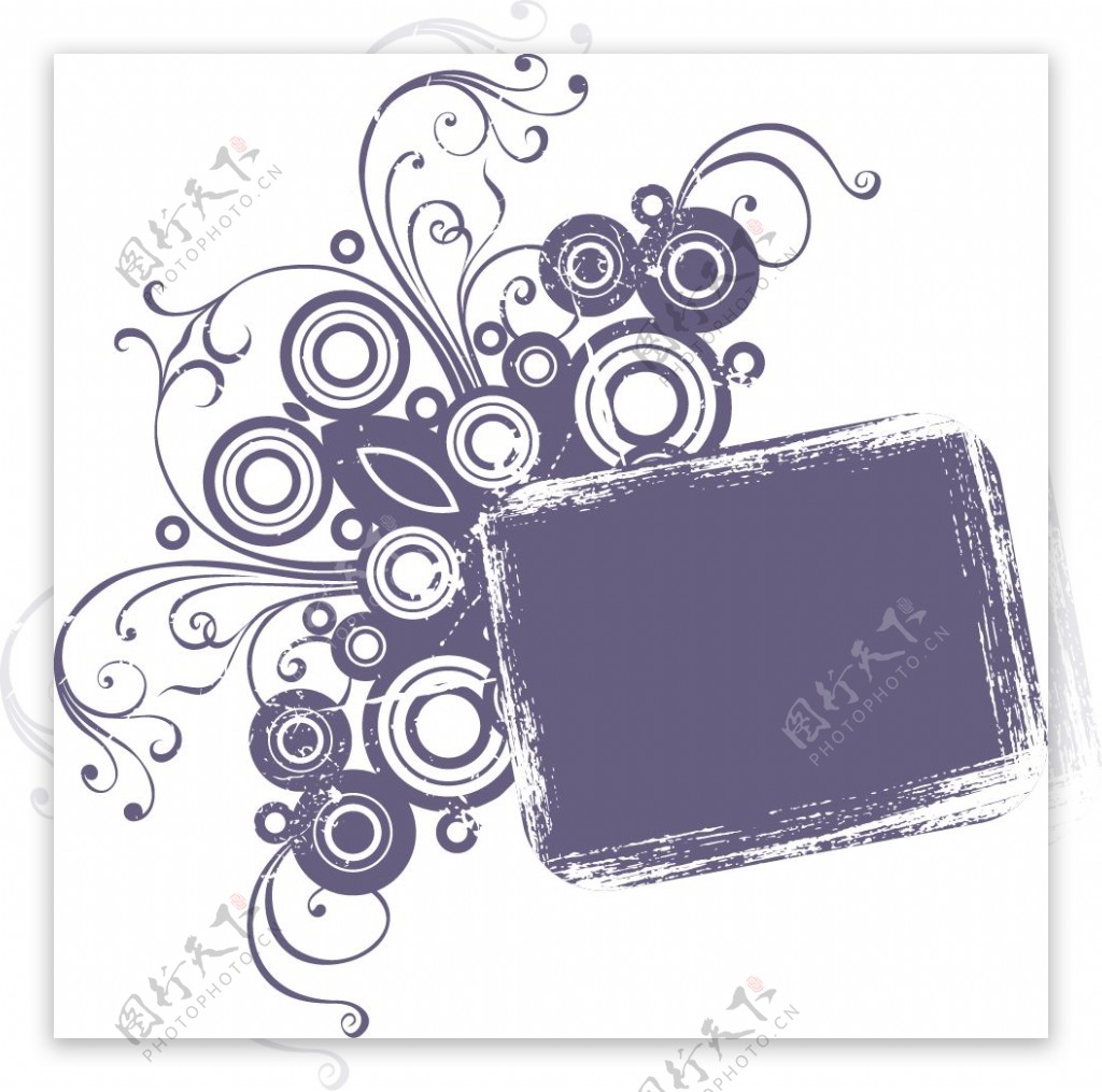 紫底花纹写字板