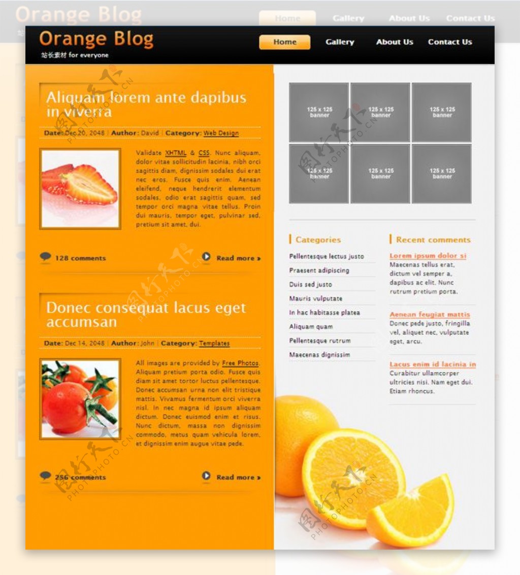 橙色的博客