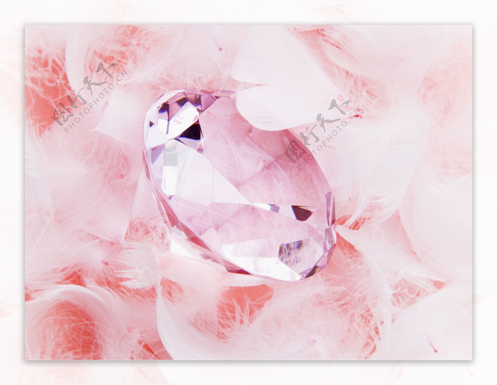 粉色温馨钻石背景