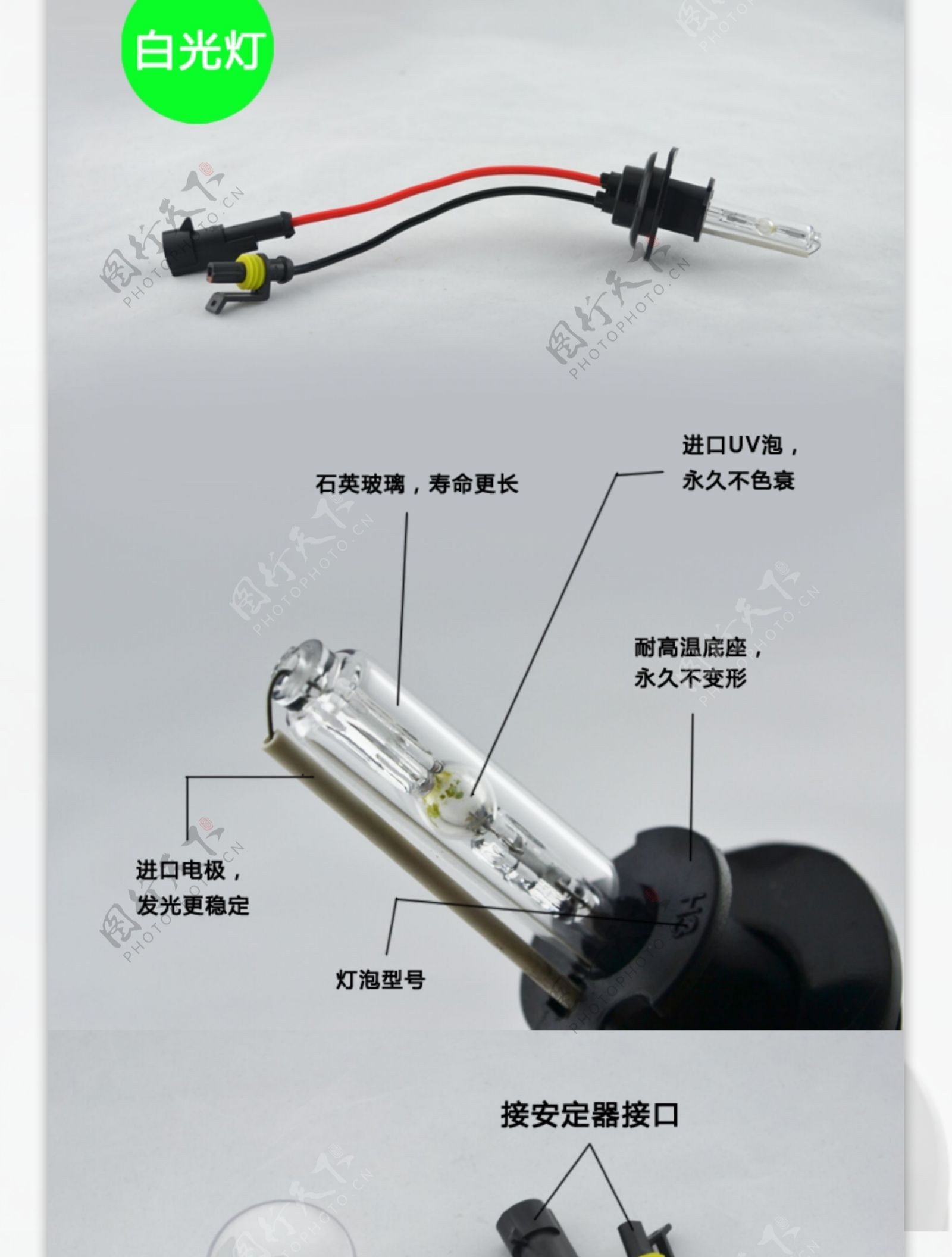 淘宝疝气灯详情页