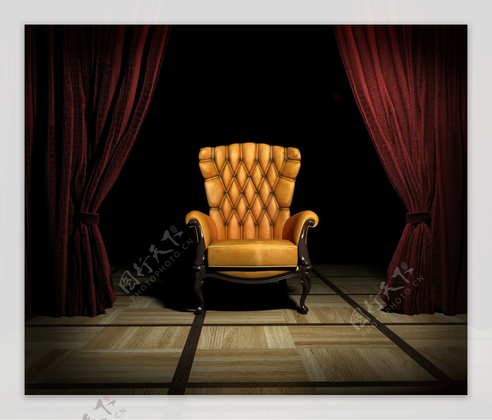 古典幕布椅子