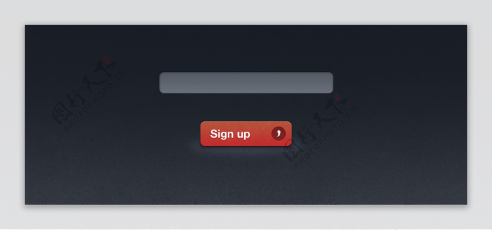 红色按钮和输入框UI设计