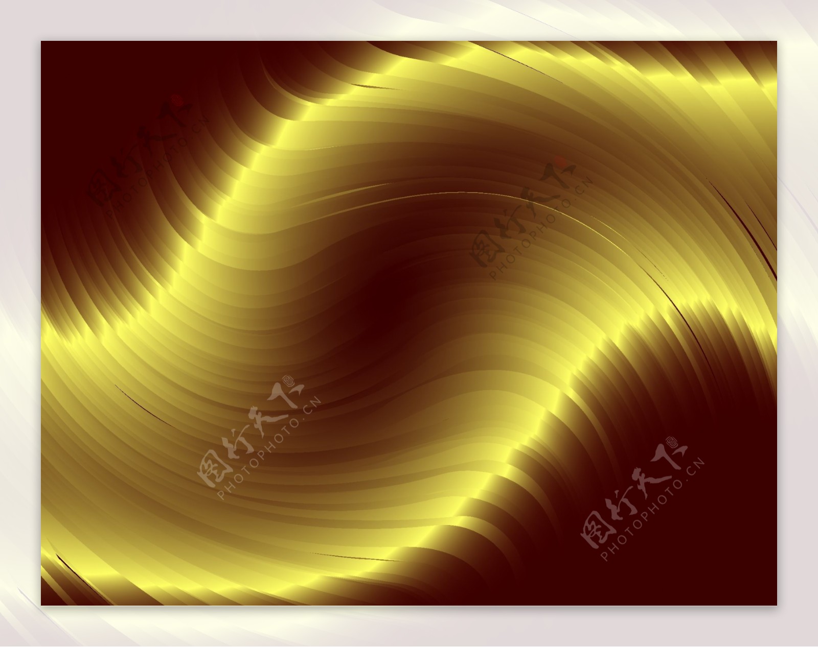 金色动感线条曲线金属背景图片