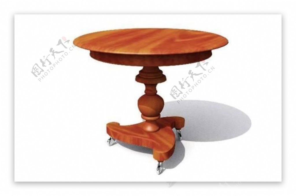 欧式家具桌子0363D模型