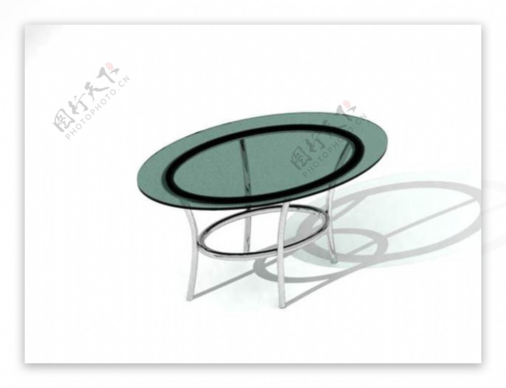 玻璃圆桌模型图片