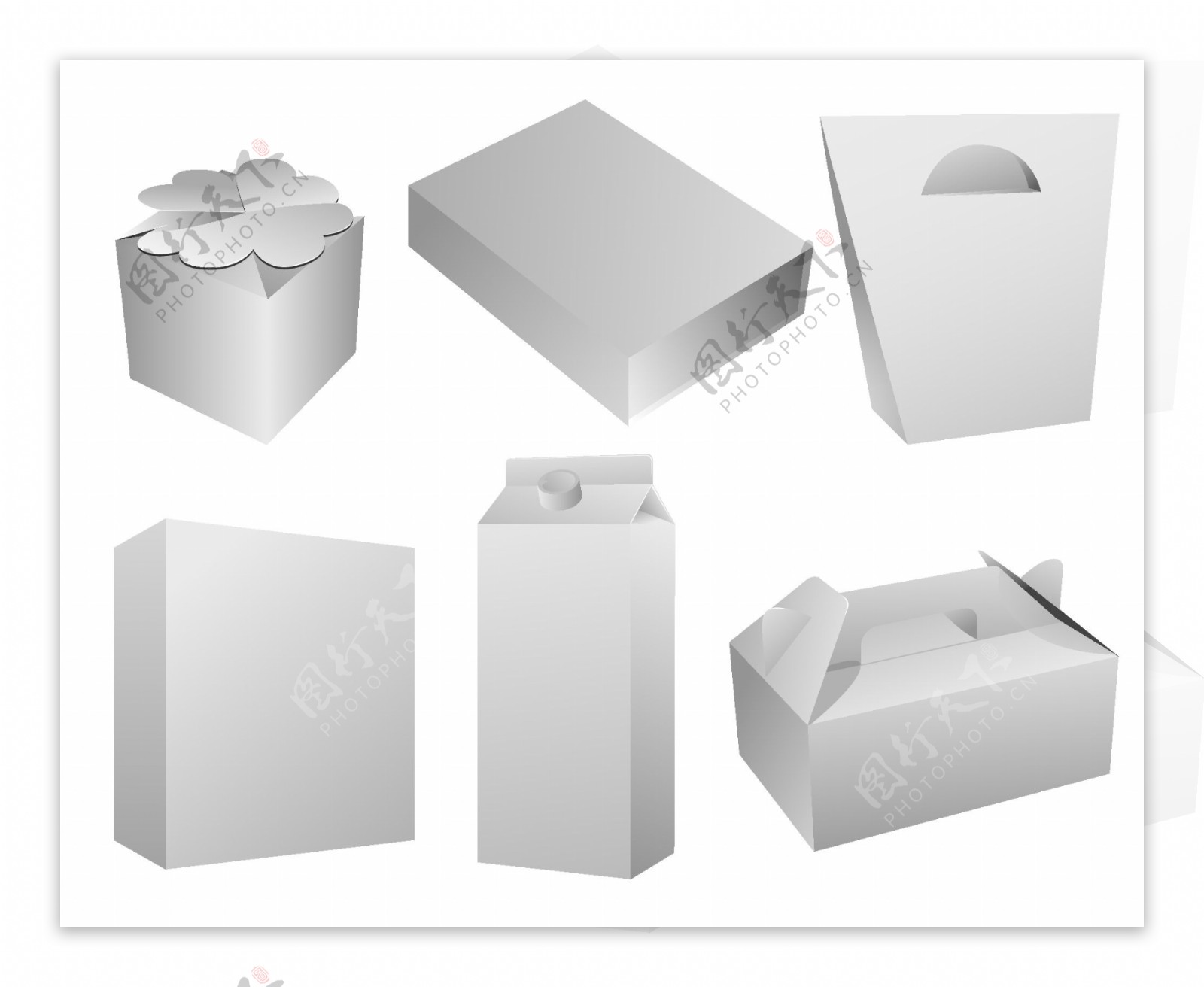 包装纸盒设计矢量素材