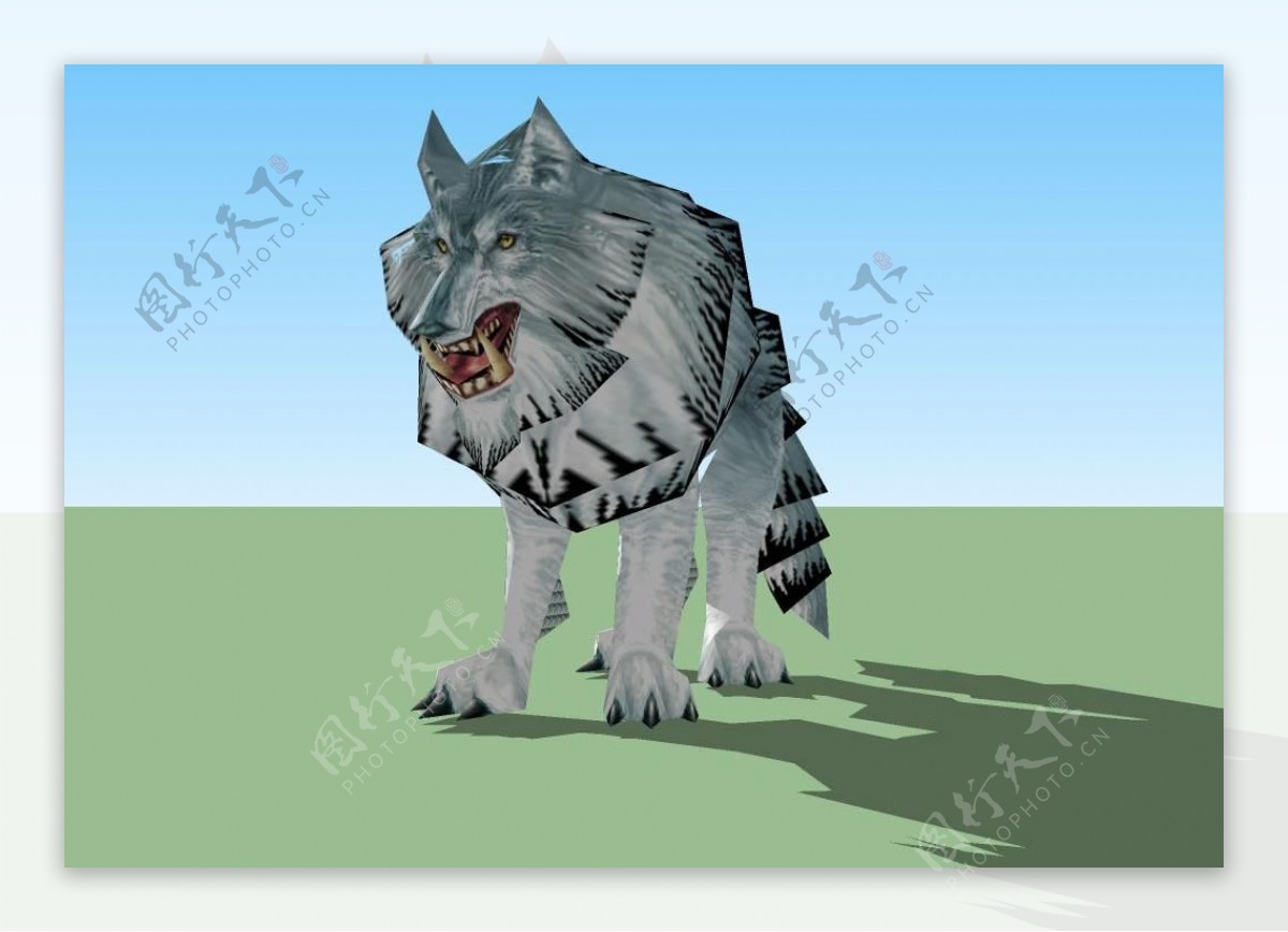 狼3D模型
