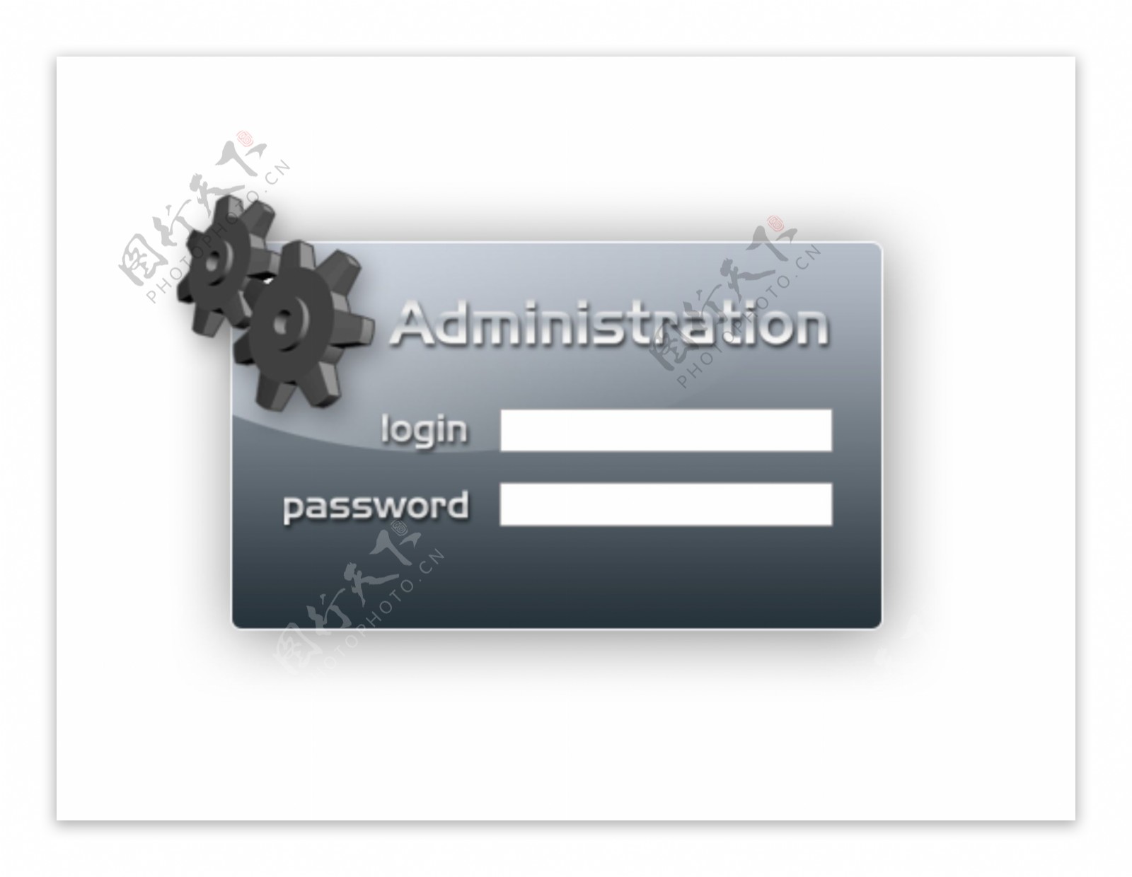 齿轮登陆框