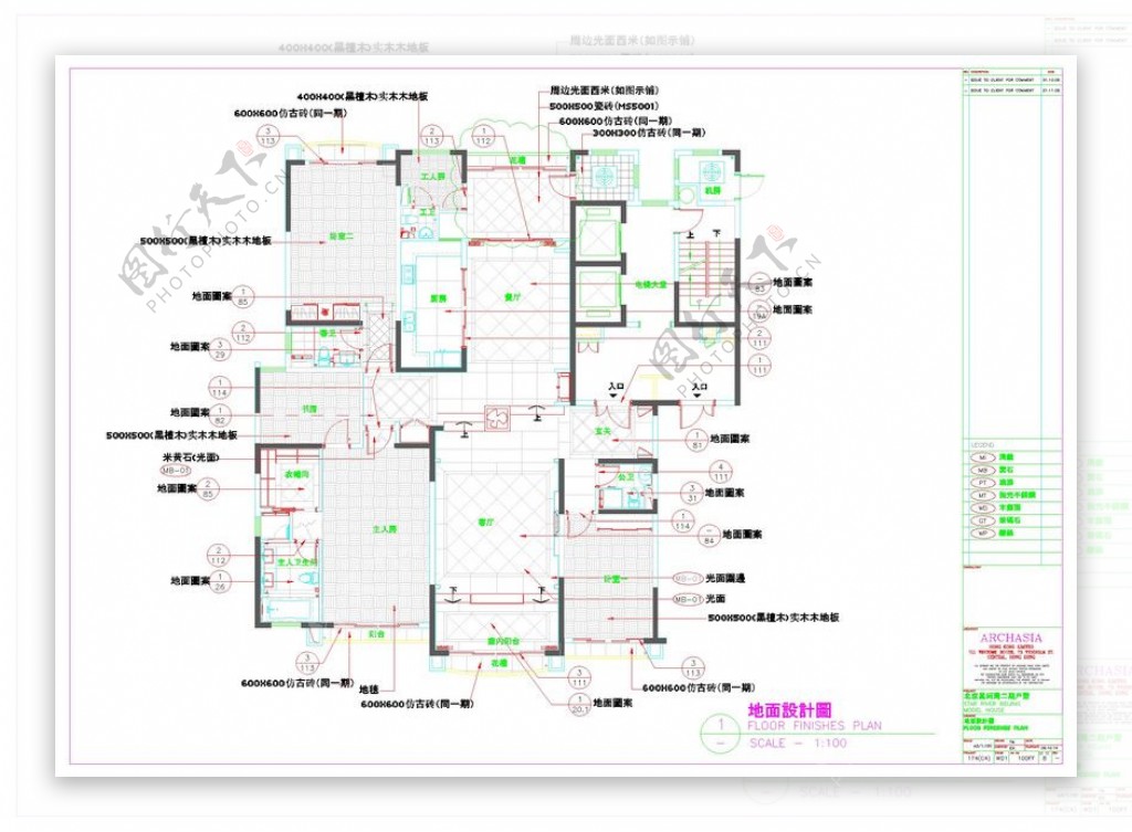 新河湾施工图设计cad图纸