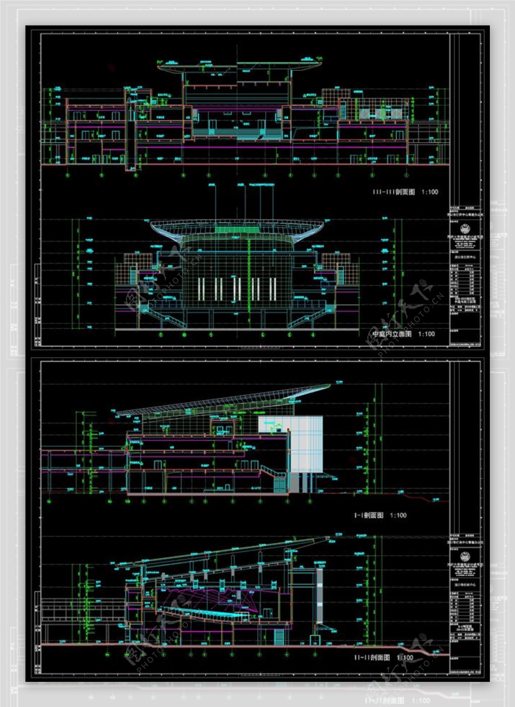 会议中心设计素材CAD图纸