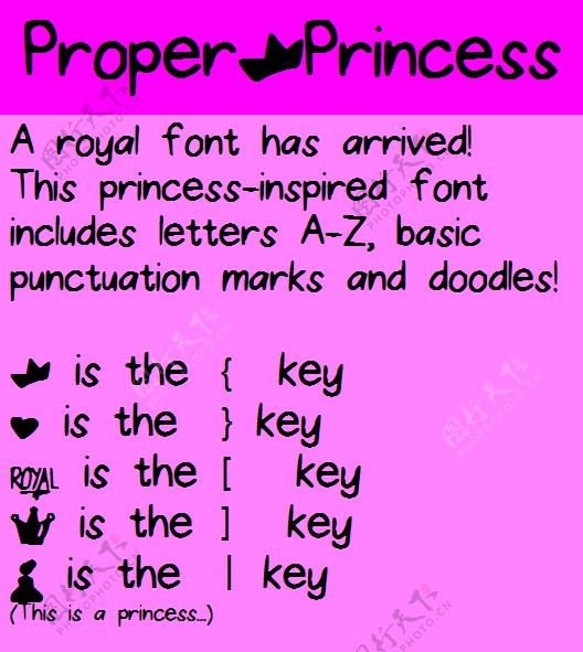 properprincess字体