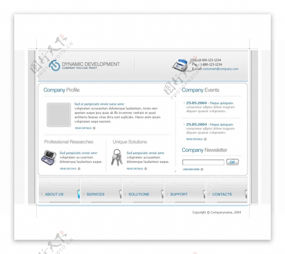 设计素材设计网站模板图片