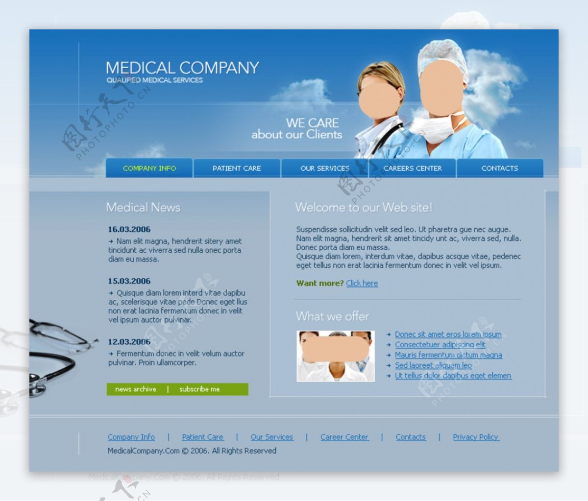 国外医疗卫生行业网站图片