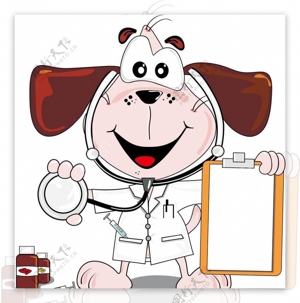 兽医男性兽医生病的小狗看病的小狗宠物医生图片下载 - 觅知网