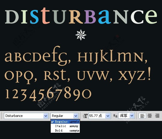 Disturbance系列字体下载