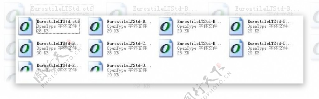 33Eurostile系列字体