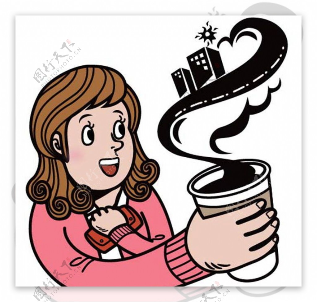 喝咖啡图片素材-编号08155100-图行天下