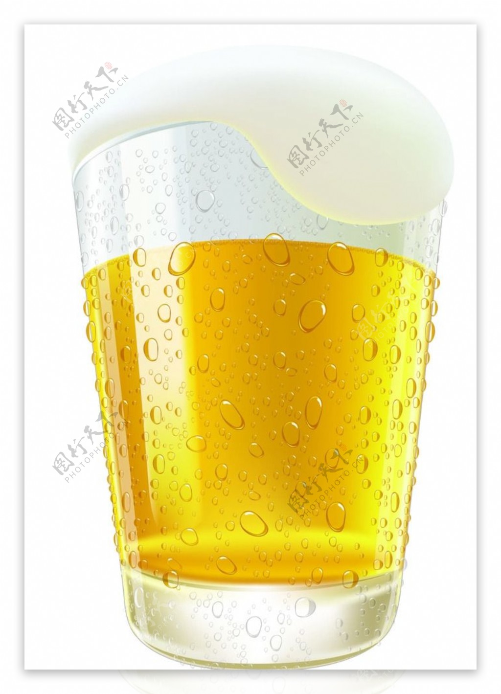 啤酒杯矢量图片
