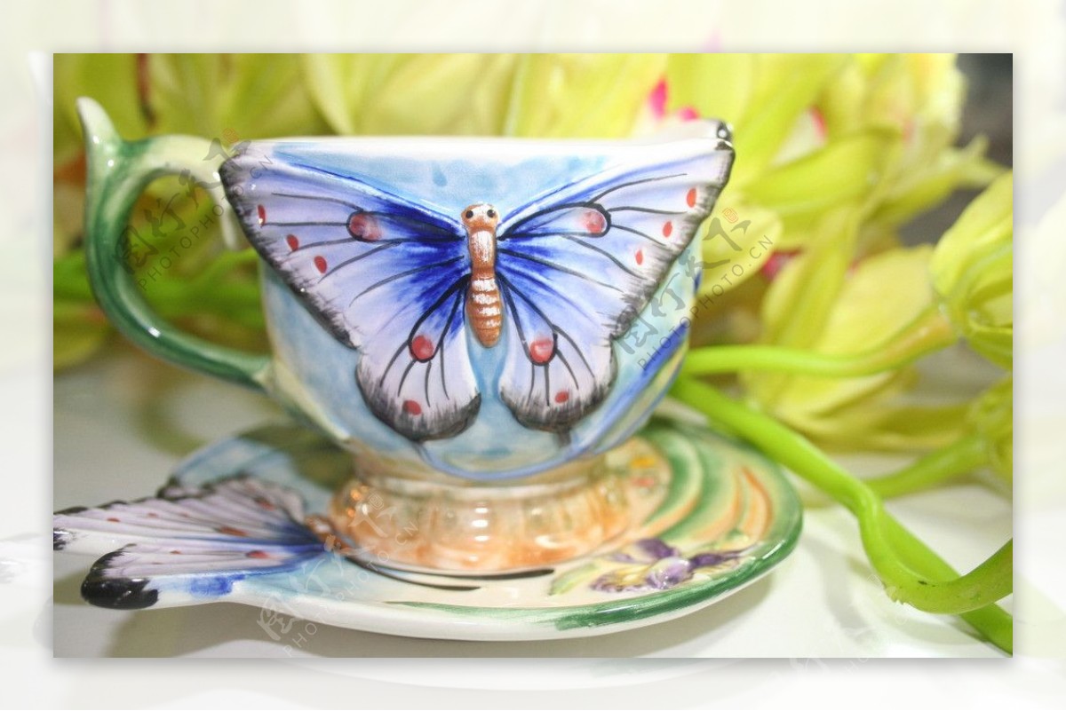 陶瓷工艺品咖啡杯盘图片