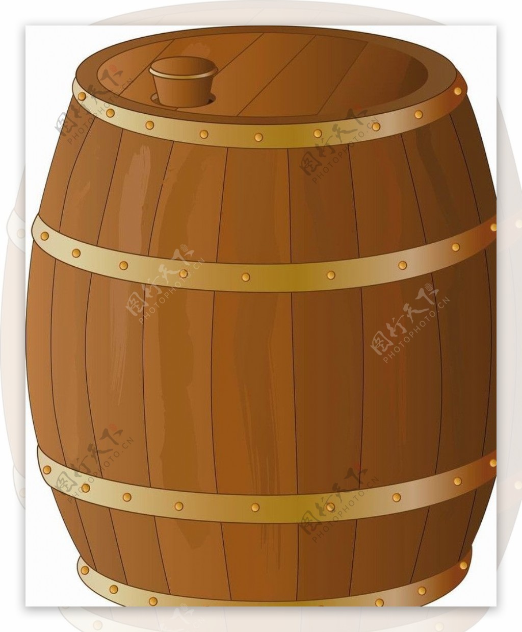 酒桶木桶图片