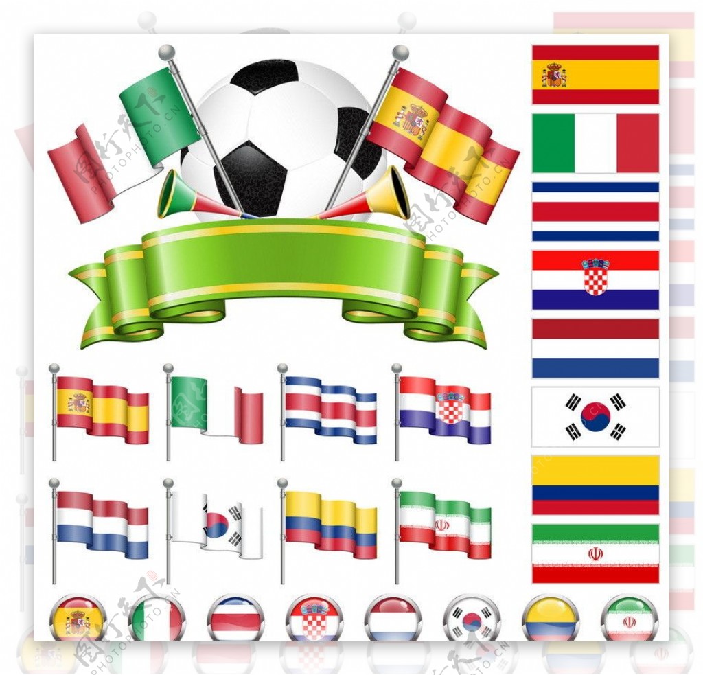 世界杯国旗图片