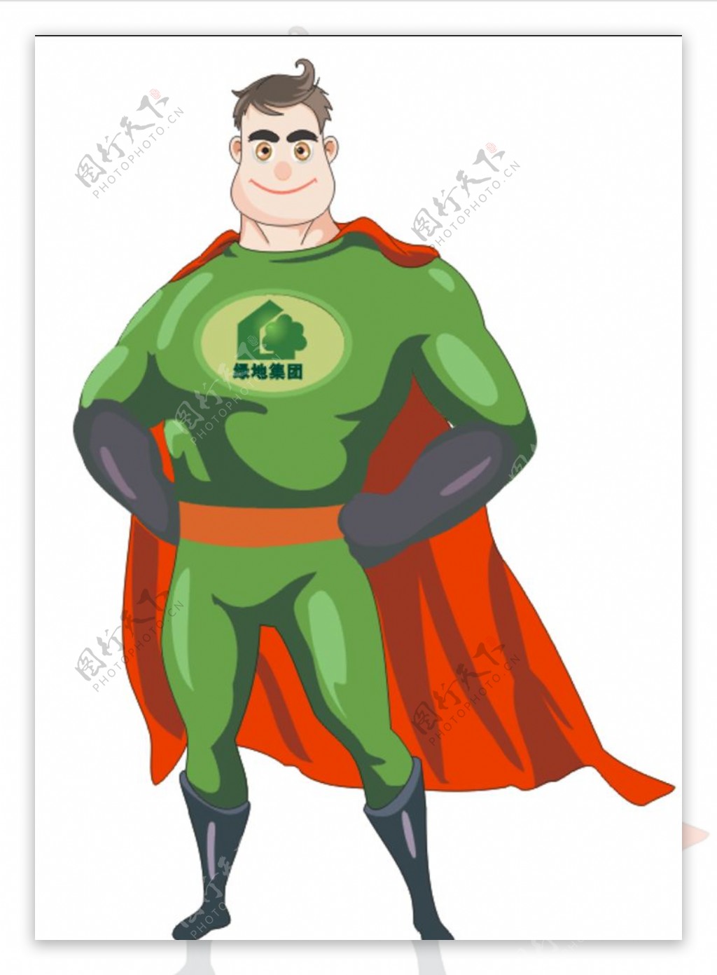 绿地城超人标志图片