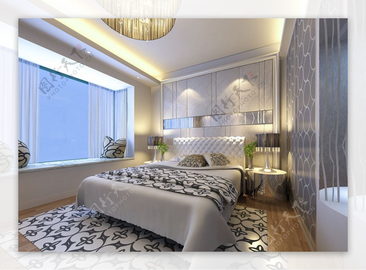 法式欧式房间卧室效果图图片