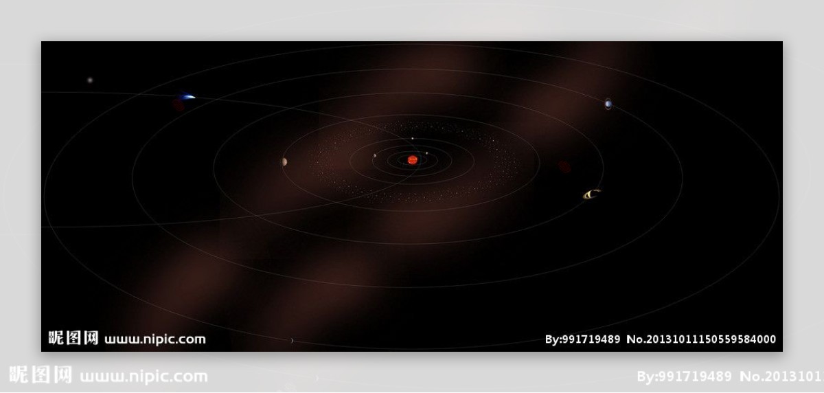 太阳系示意图图片