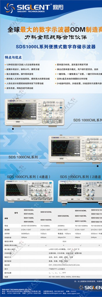 鼎阳数字示波器展板设计图片