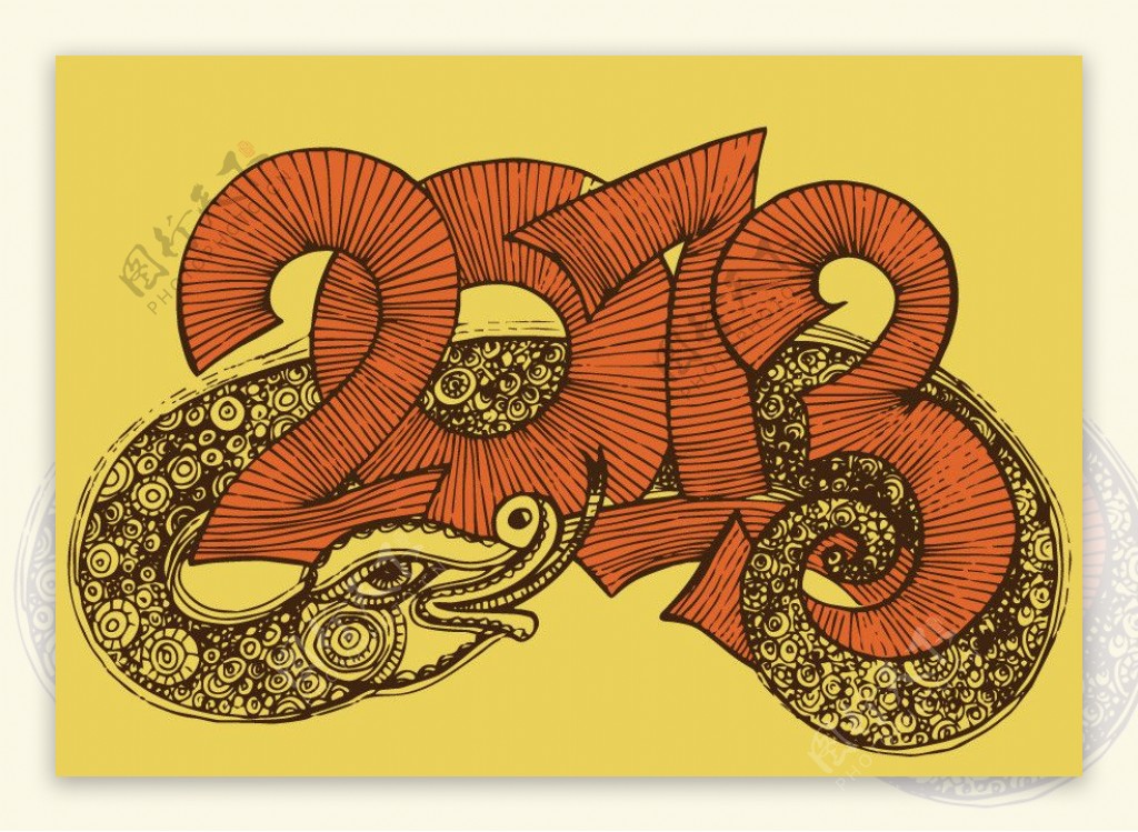 2013蛇年设计图片
