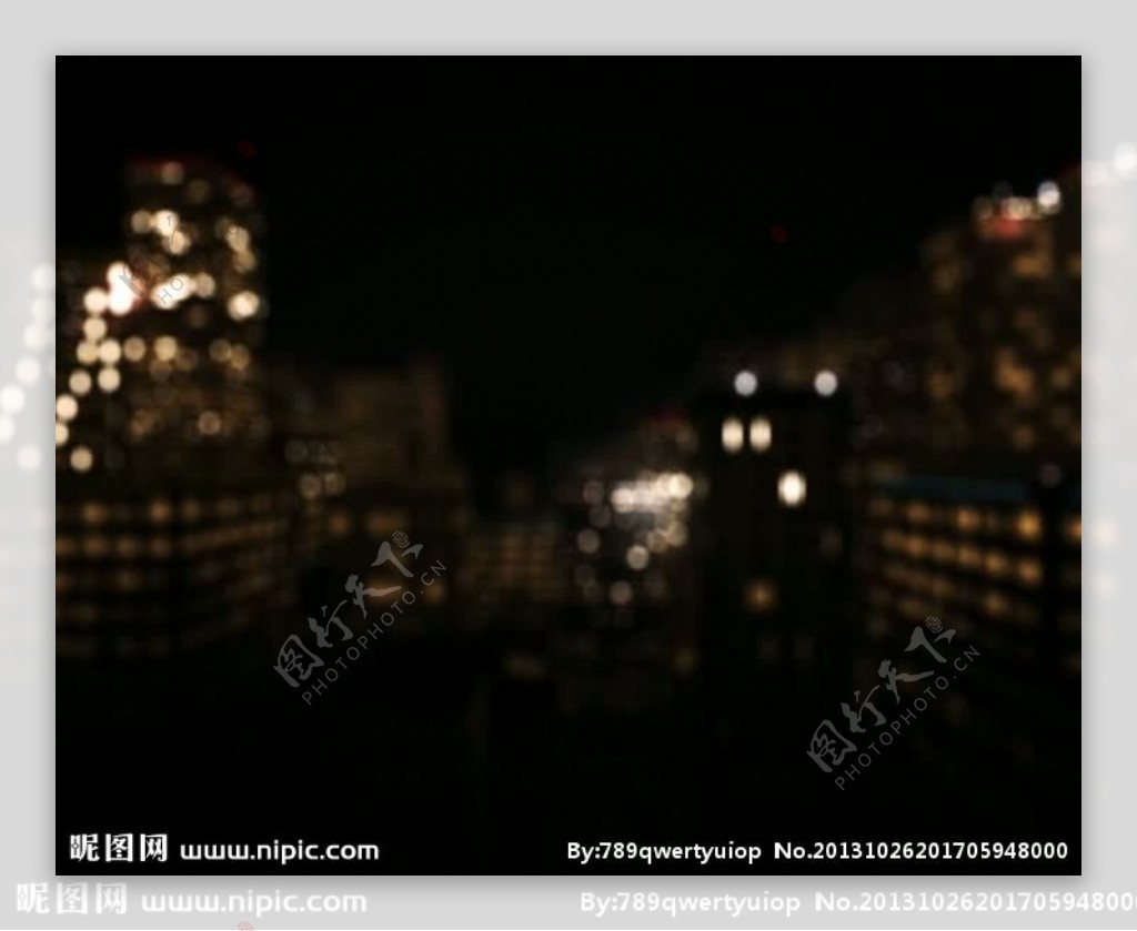城市夜景灯光视频素材