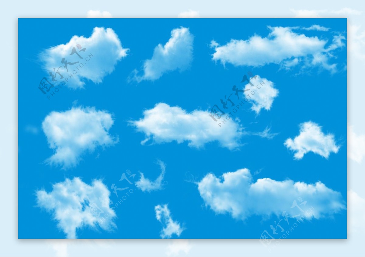 云朵云彩PS分层素材图片