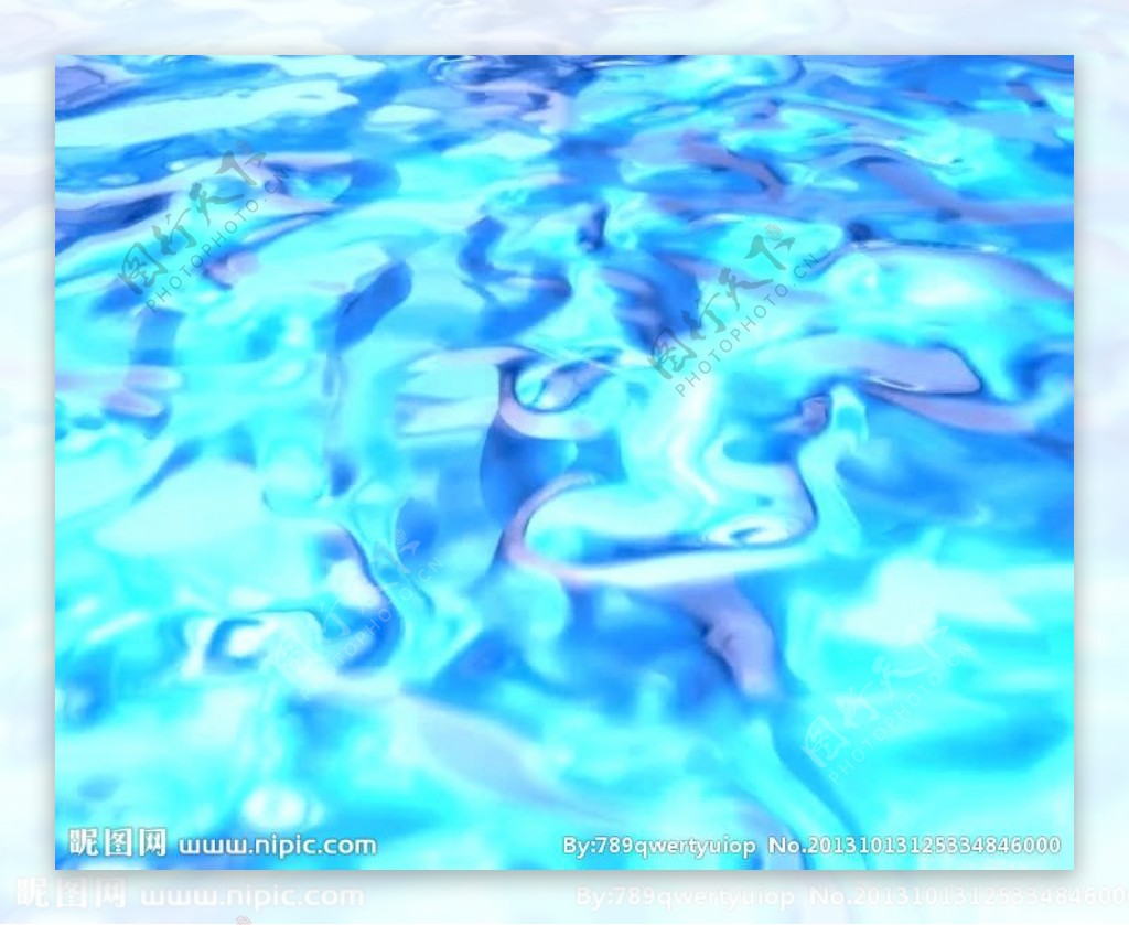 动态蓝色水波视频素材