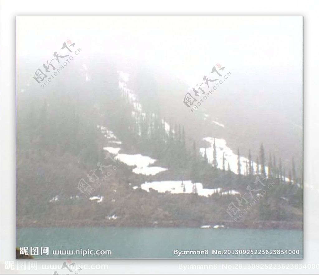 雪山雾景视频素材