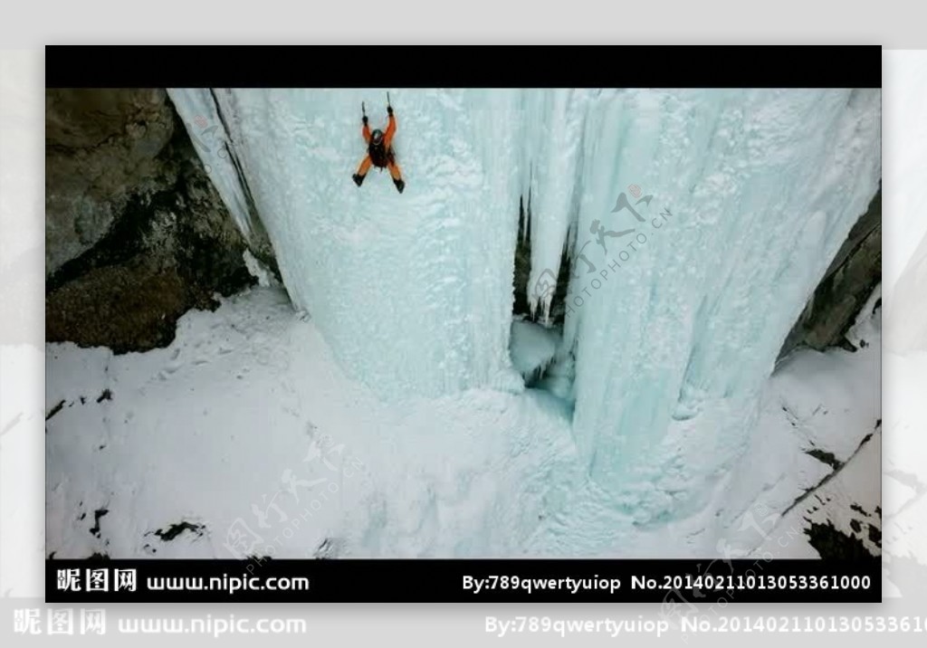 登雪山极限运动视频