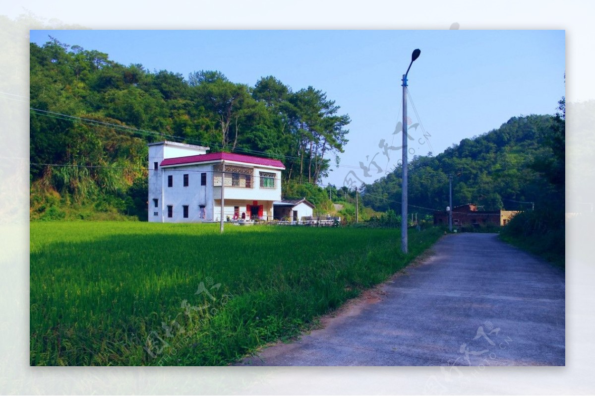 梅州荷泗蕉坑民俗村落风景图片