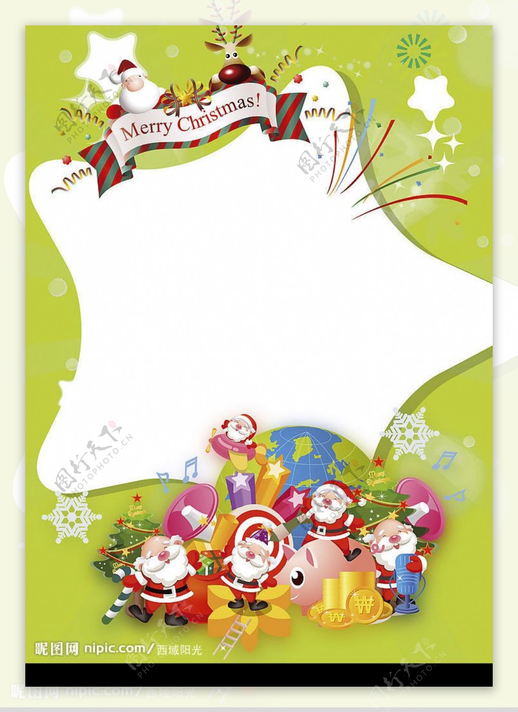 圣诞促销海报模板图片