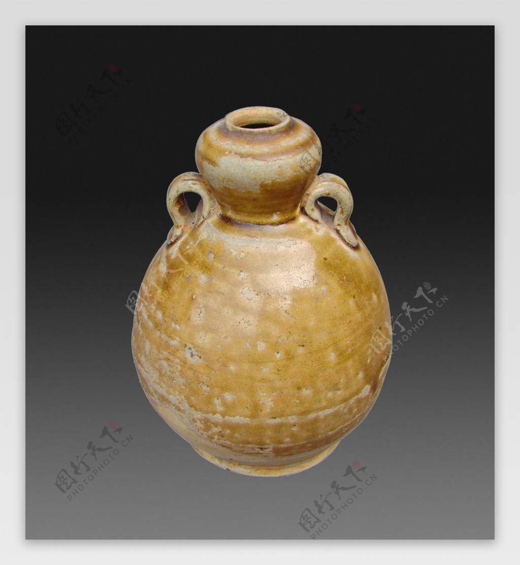 寿州窑黄釉葫芦瓶图片