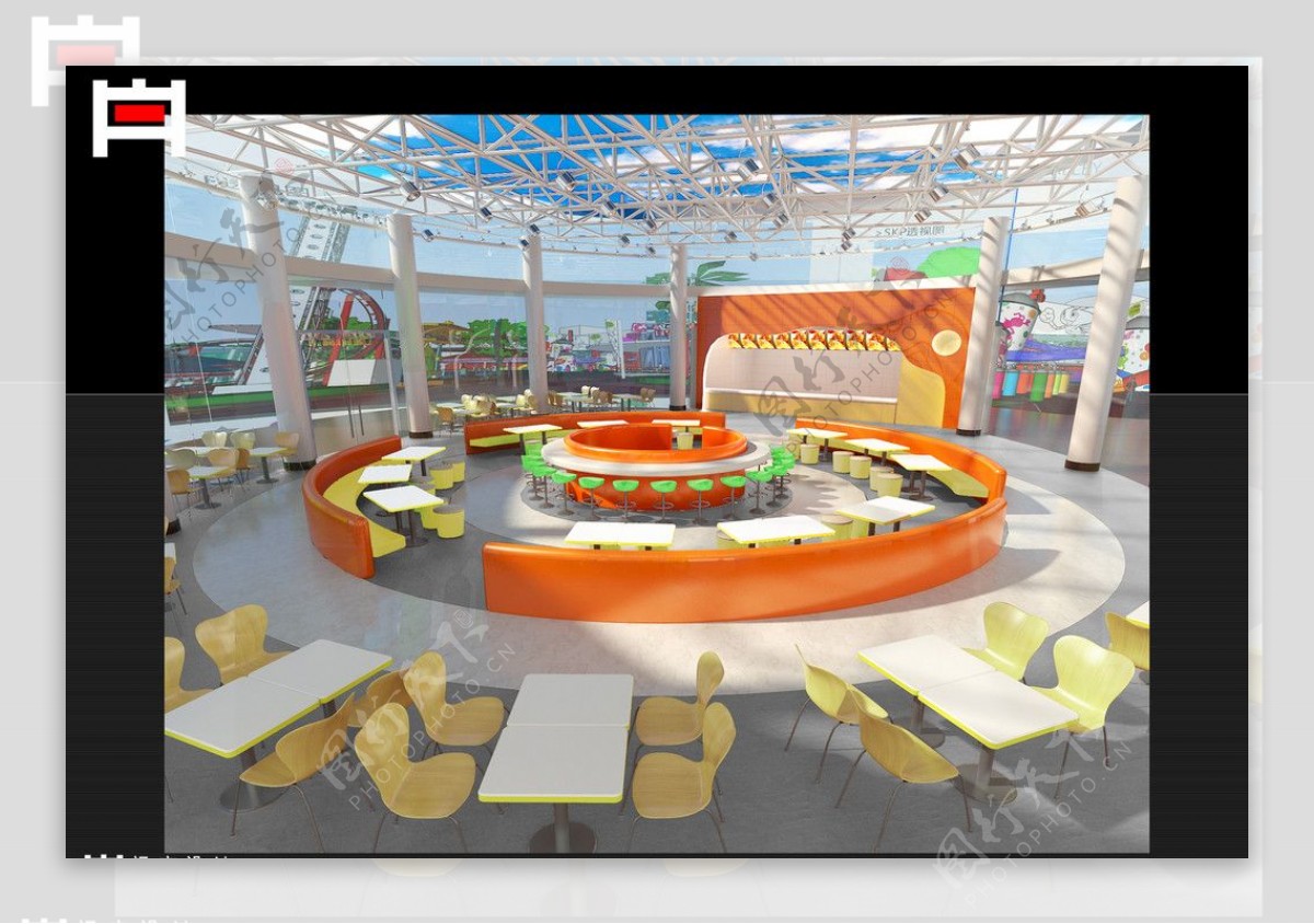 儿童亲子餐厅- 建E网3D模型下载网