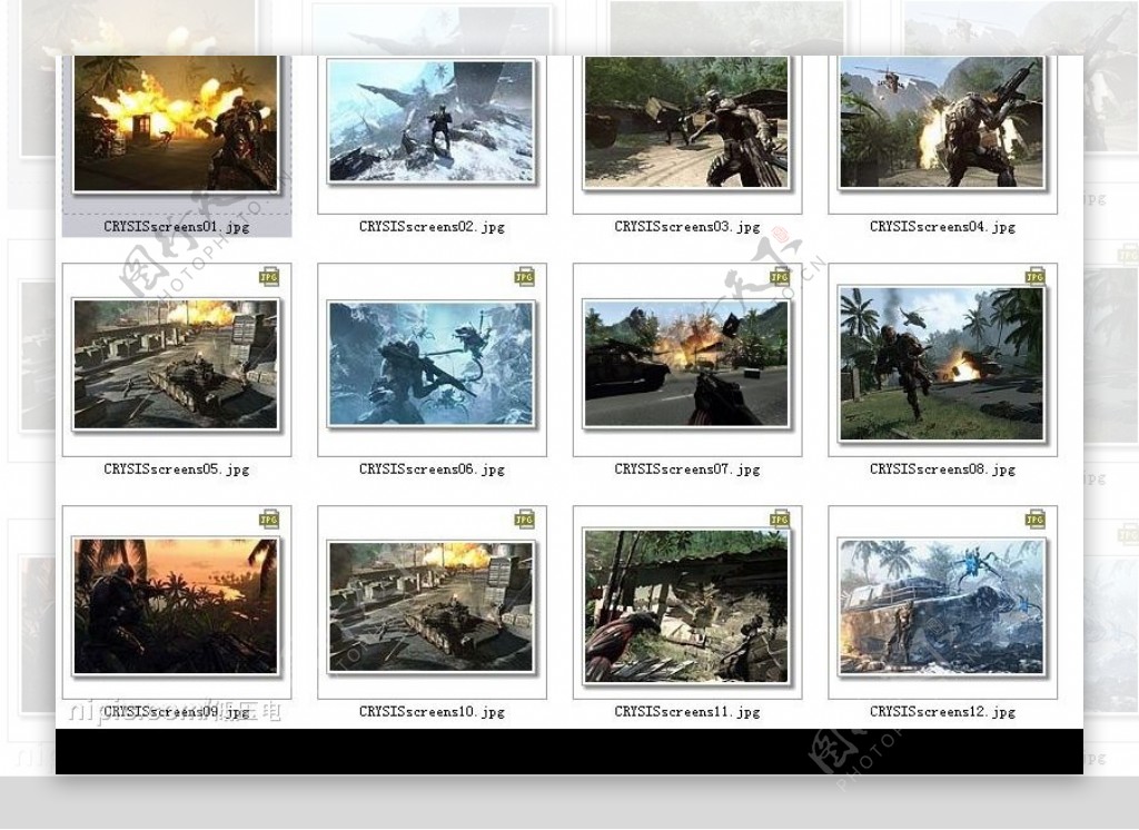 Crysis超高清晰游戏截屏RAR打包01内含112共12张图片