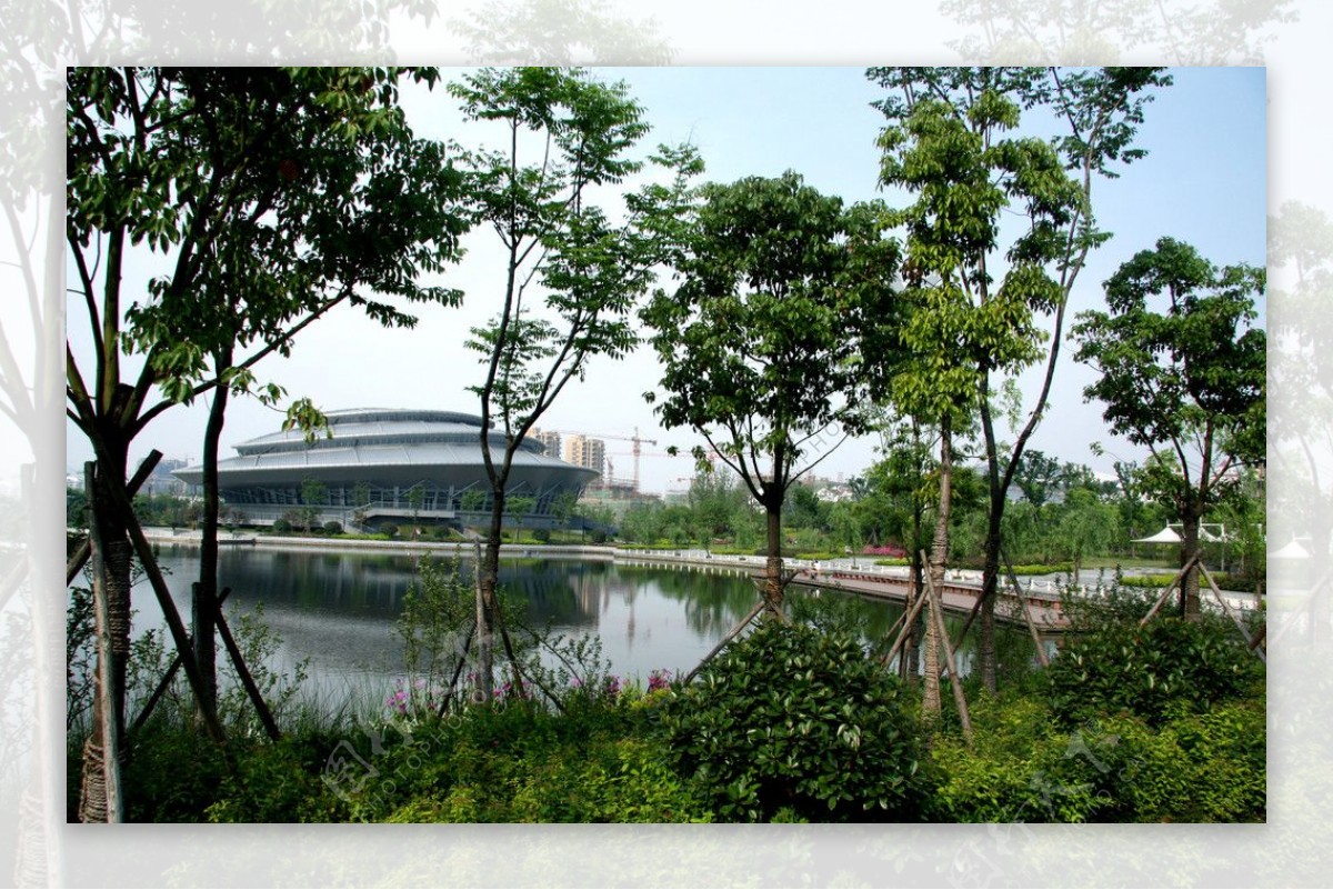 2009杭州园林绿化公园河道图片