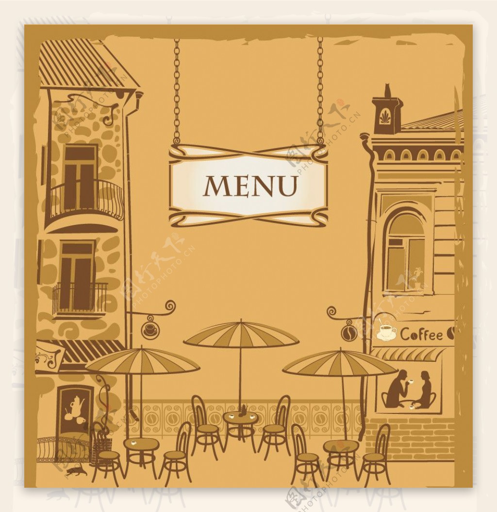 咖啡厅菜单封面设计图片