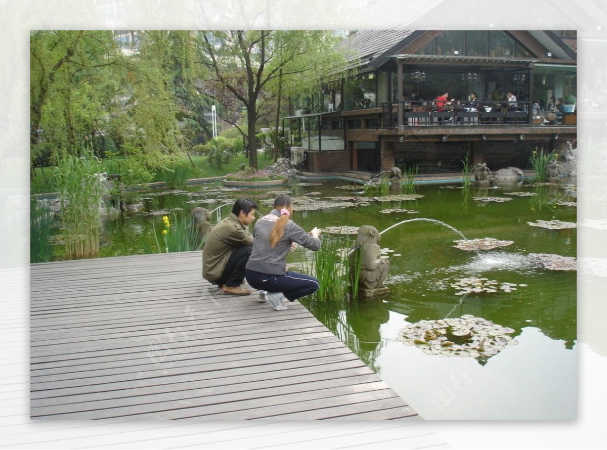 上海静安寺公园照片图片