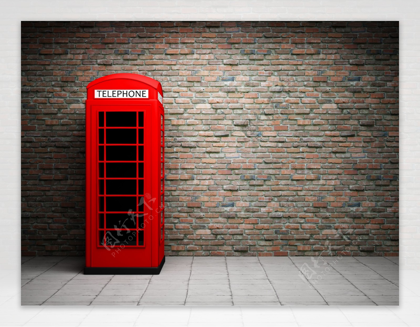 英国街头电话亭图片