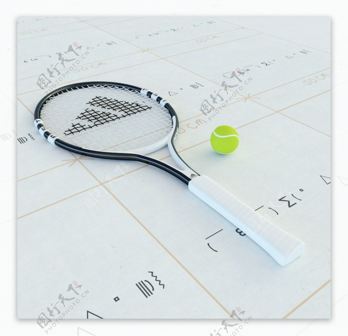 网球网球拍图片