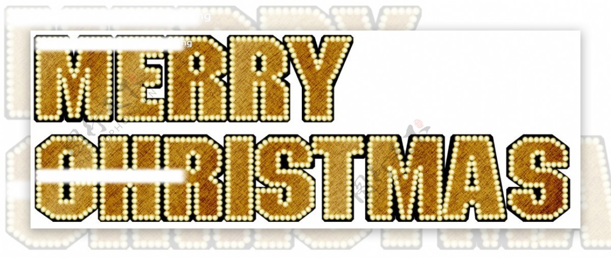圣诞节英文字体设计图片