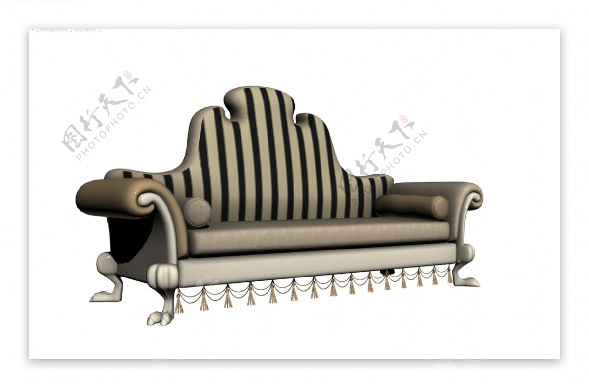 欧式沙发模型图片
